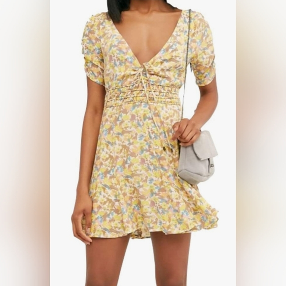 Free People Forget Me Not Mini Dress, Size 12, NWOT - Picture 2 of 13